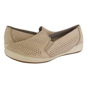 EUC - Dansko Odina Sand Leather Nubuck Slip Ons - Size 38
